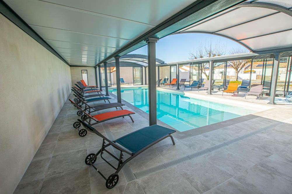 Le Mousse Maison Avec Piscine/Parking/Wifi/Plages 5Kms Ле-Мат Экстерьер фото