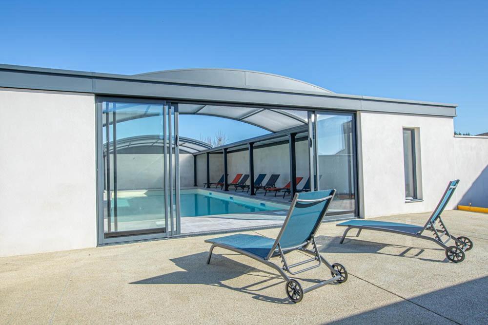 Le Mousse Maison Avec Piscine/Parking/Wifi/Plages 5Kms Ле-Мат Экстерьер фото